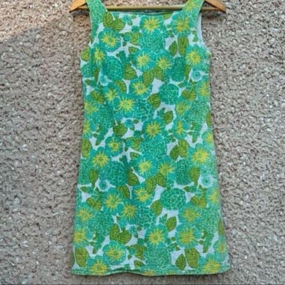 Vintage Lilly Pulitzer Seersucker Lilly Pad Dress - Picture 2 of 5